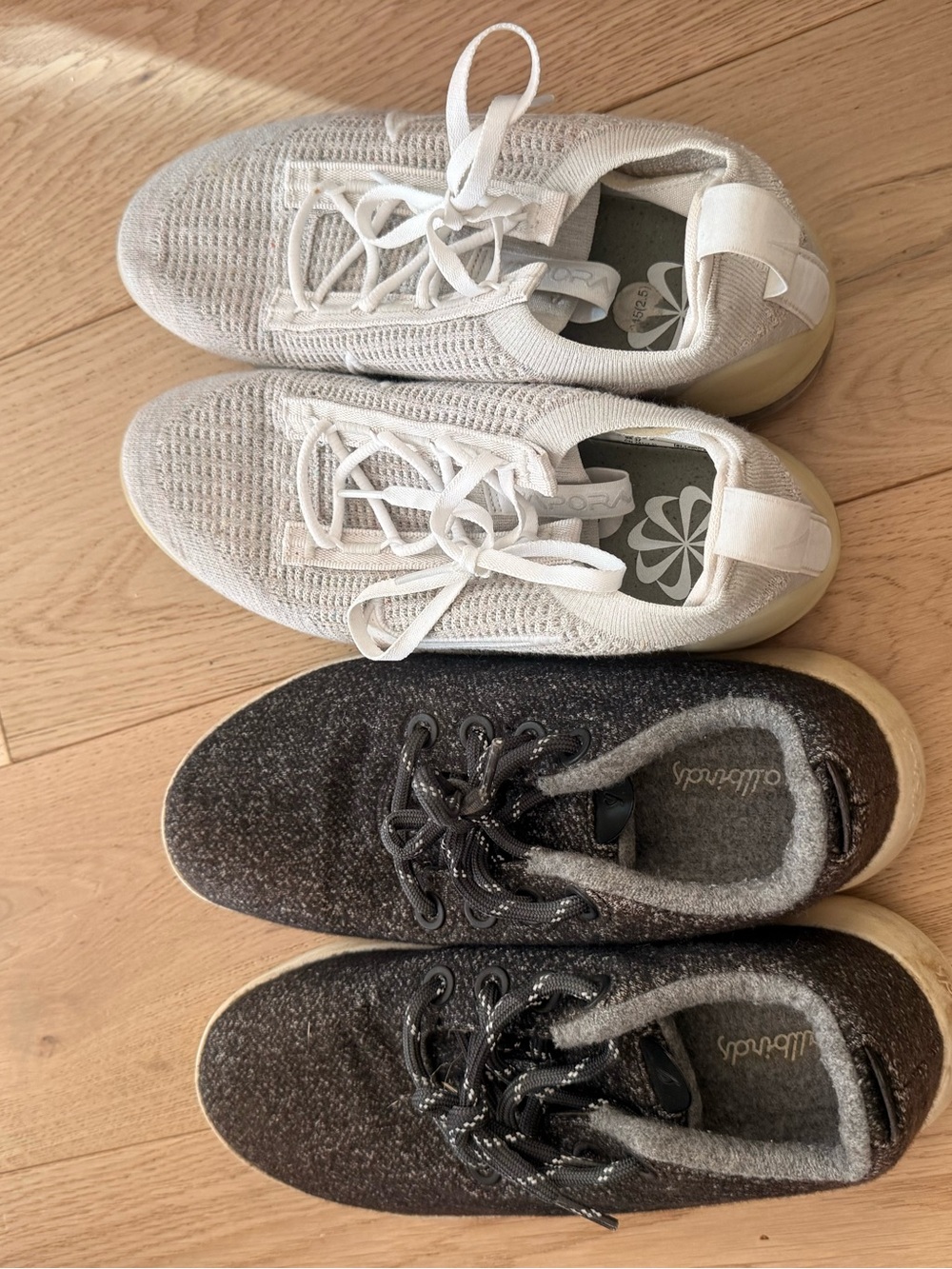 Athletic Shoe Bundle- All Birds and Nikes- 8 and 7.5